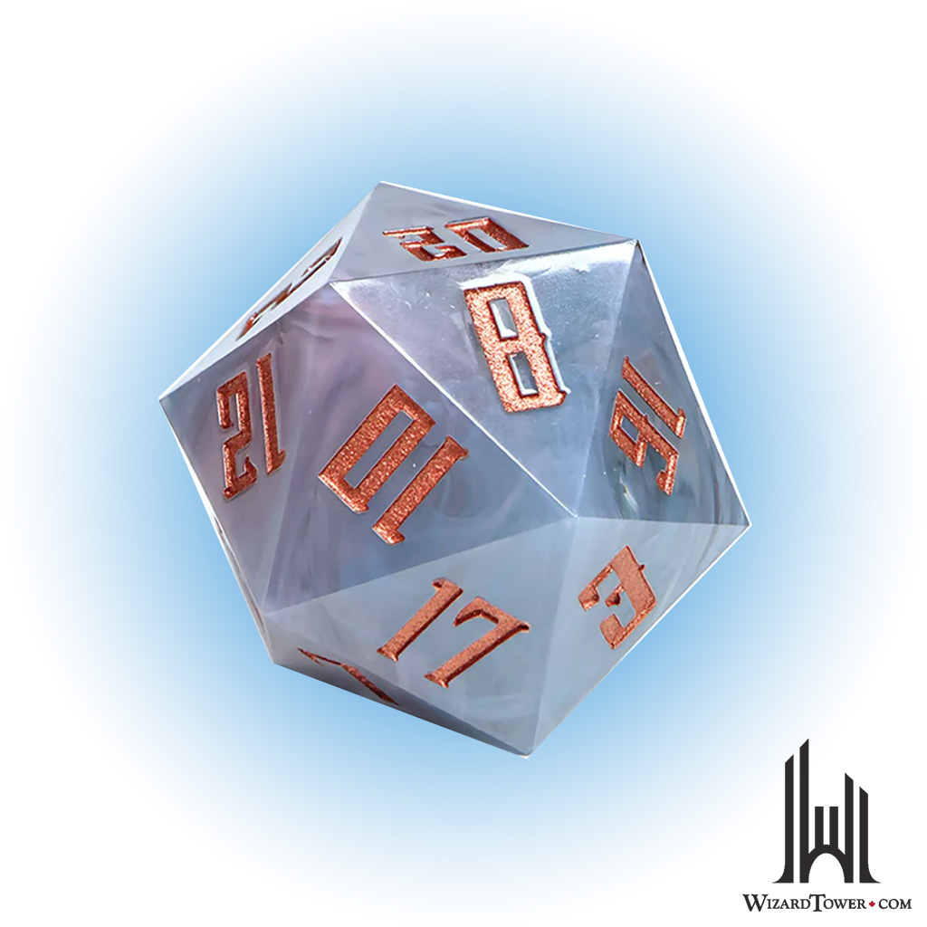 Individual Dice - Sharp-Edged Milky Way 55mm d20